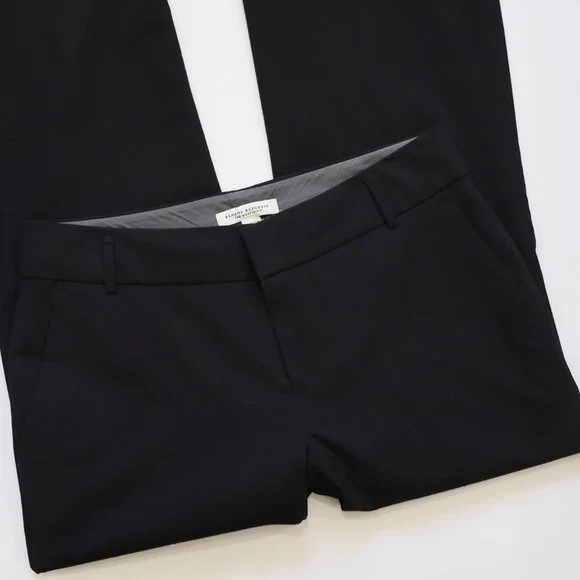 BANANA REPUBLIC Size 8 Black Dress Pants Trousers Martin Fit Slacks - Picture 2 of 5